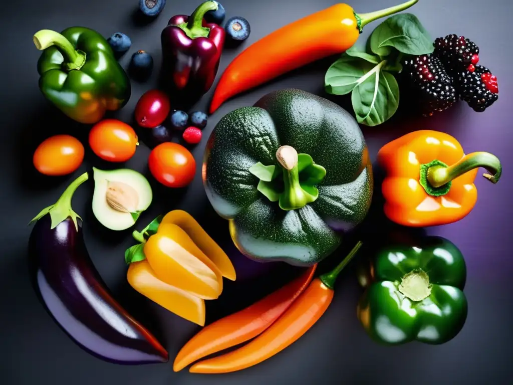 Exuberante variedad de alimentos bajos en carbohidratos