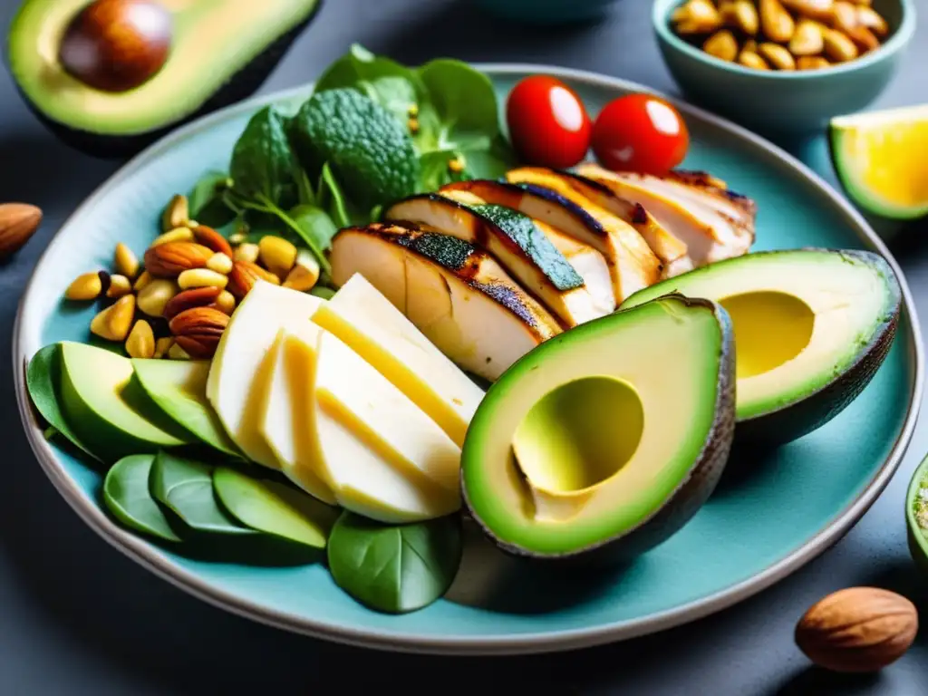 Plato Keto: Colorido y Detallado
