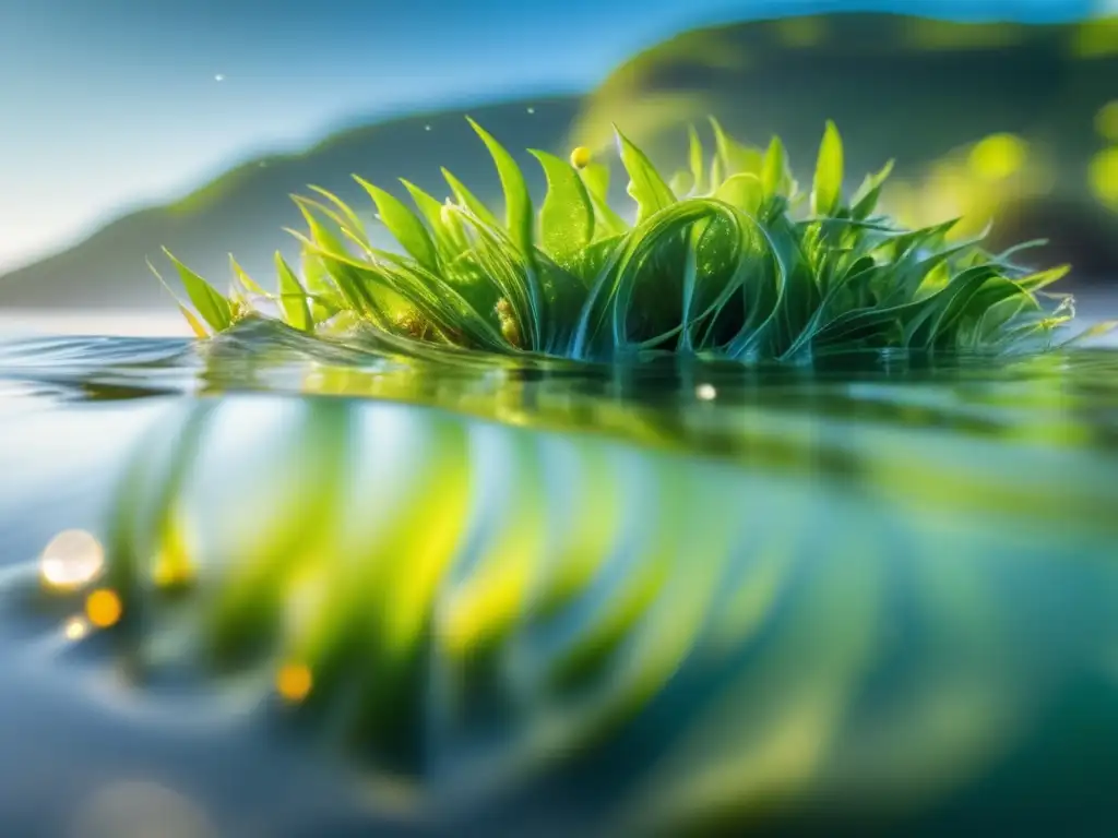 Algas marinas vibrantes: belleza natural y tranquilidad