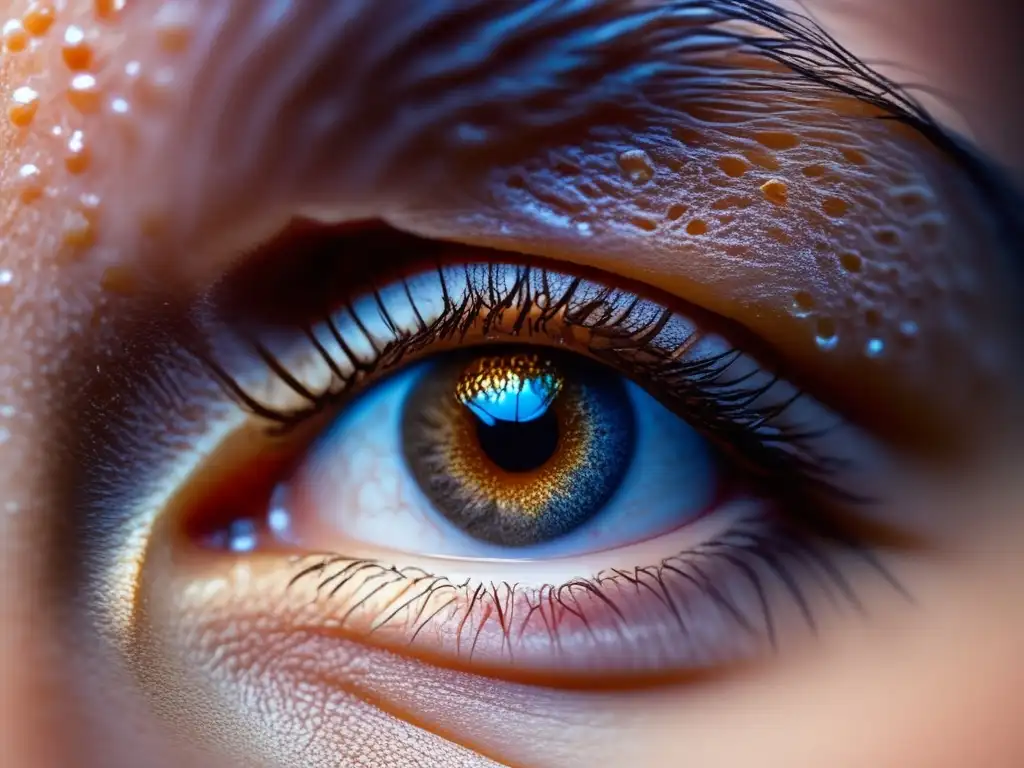 Textura de piel en detalle: Poros y salud dermatológica