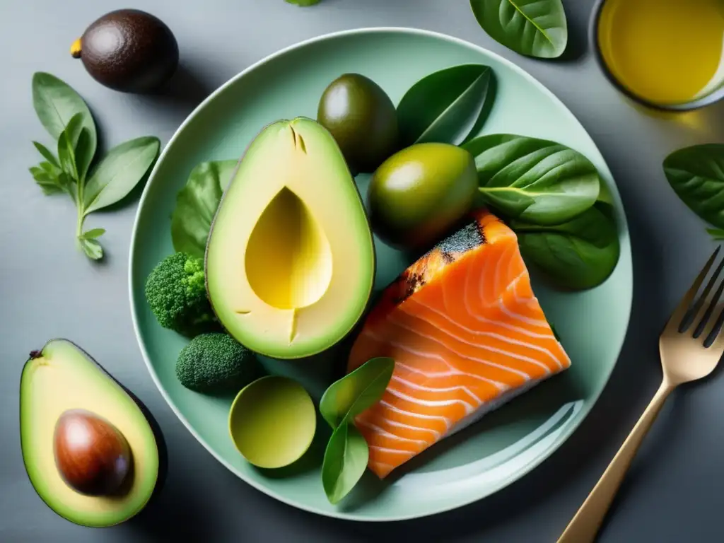 Plato Keto: Delicia Visual de Alimentos Nutritivos