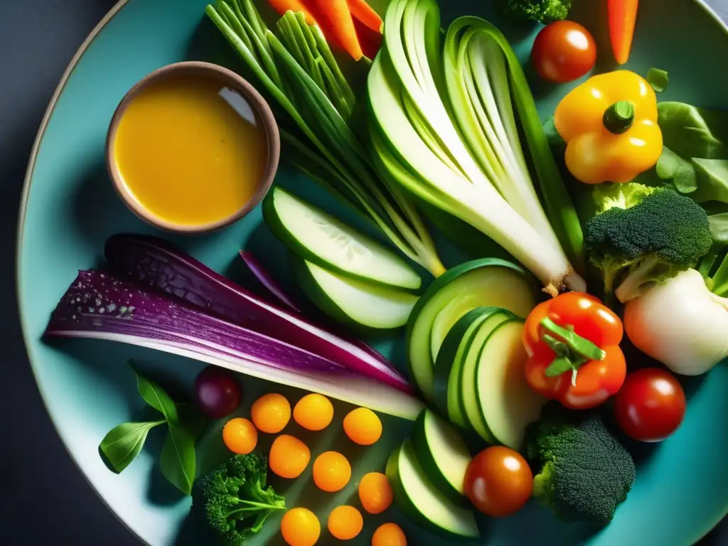 Una exquisita y vibrante combinación de vegetales frescos y proteínas magras, ideal para ayuno intermitente dieta keto.