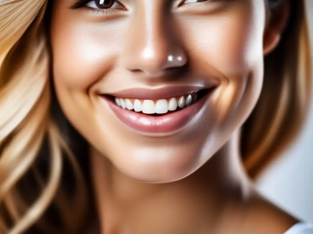 Piel radiante y sin imperfecciones: efectos positivos de la dieta cetogénica en la salud cutánea La imagen muestra una piel radiante y sin imperfecciones, ejemplificando la conexión científica entre la dieta cetogénica y el acné.