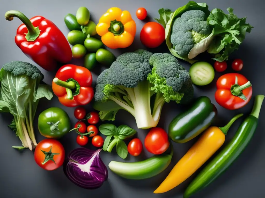 Exuberante variedad de vegetales para dieta keto
