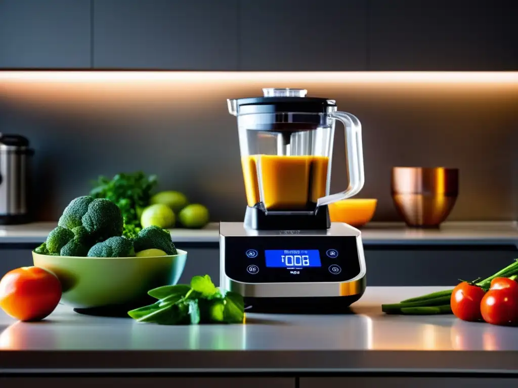 Cocina futurista con electrodomésticos inteligentes para la dieta keto
