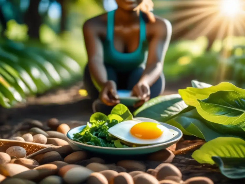 Una persona disfruta del sol mientras se alimenta con una dieta cetogénica rica en vitamina D.